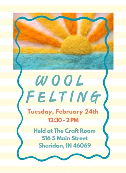 Adult | Wool Needle Felting Workshop: Creating Art with Wool Fibers | February 24