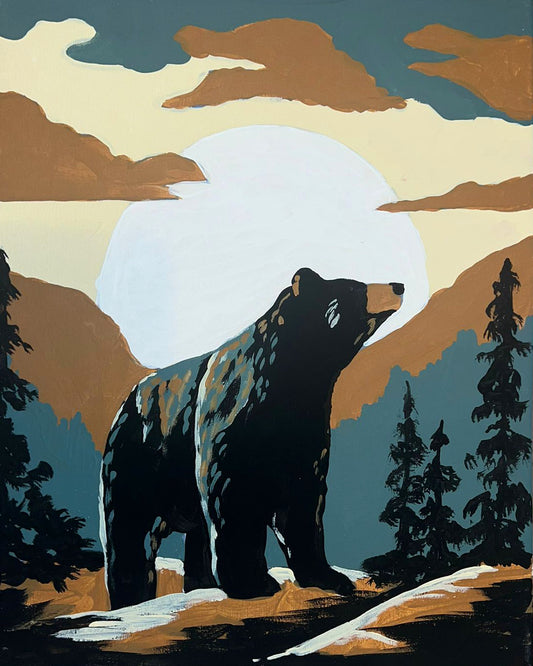 November 13: Welcome to Bear Country - An Acrylic Painting Class